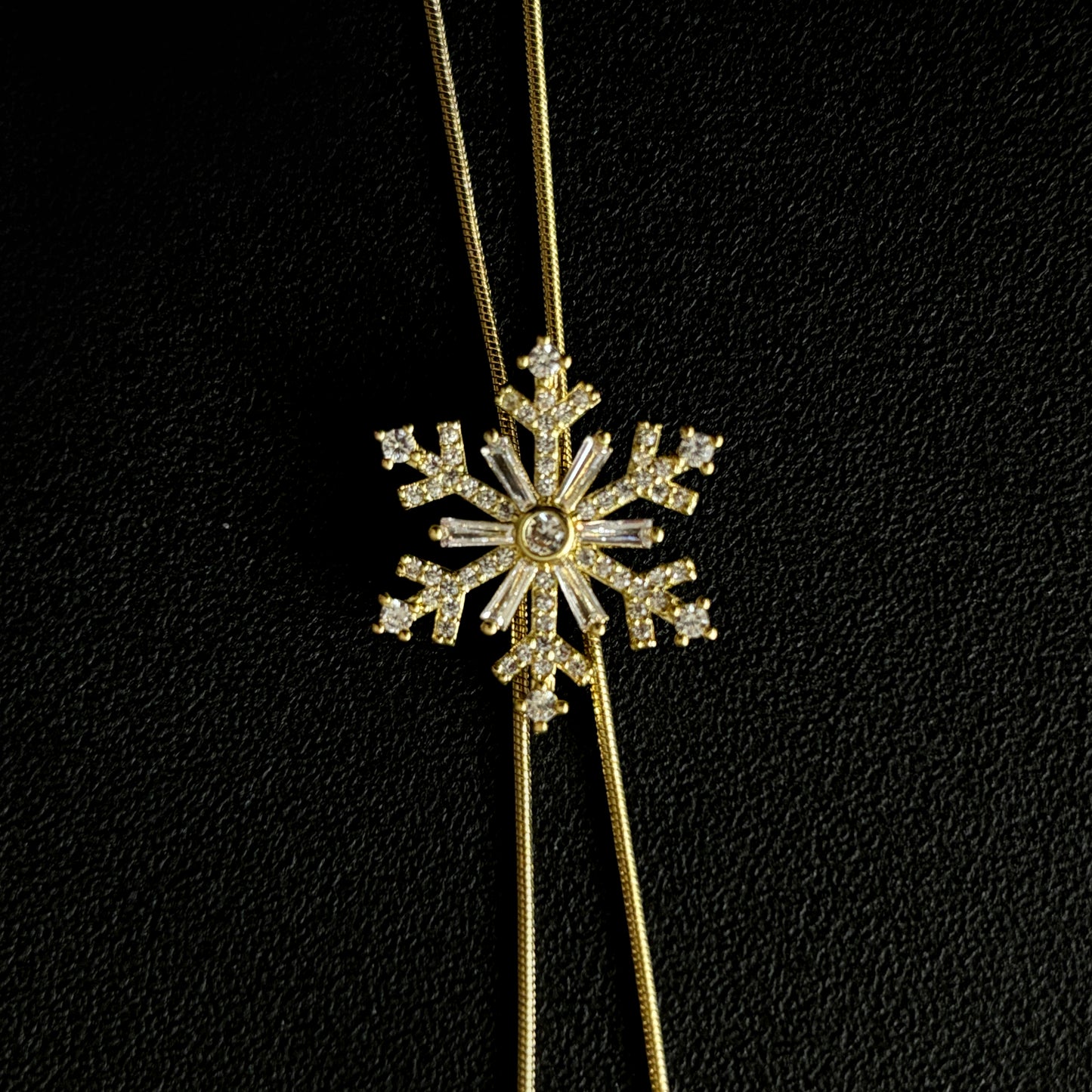 Snowflake Y-Necklace