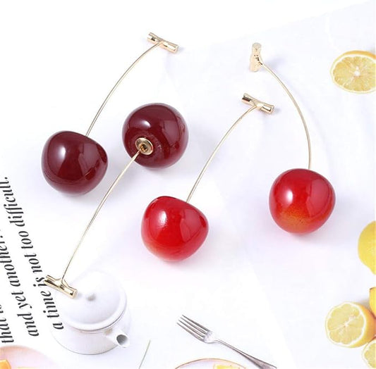 Cute Cherry Dangle Earrings