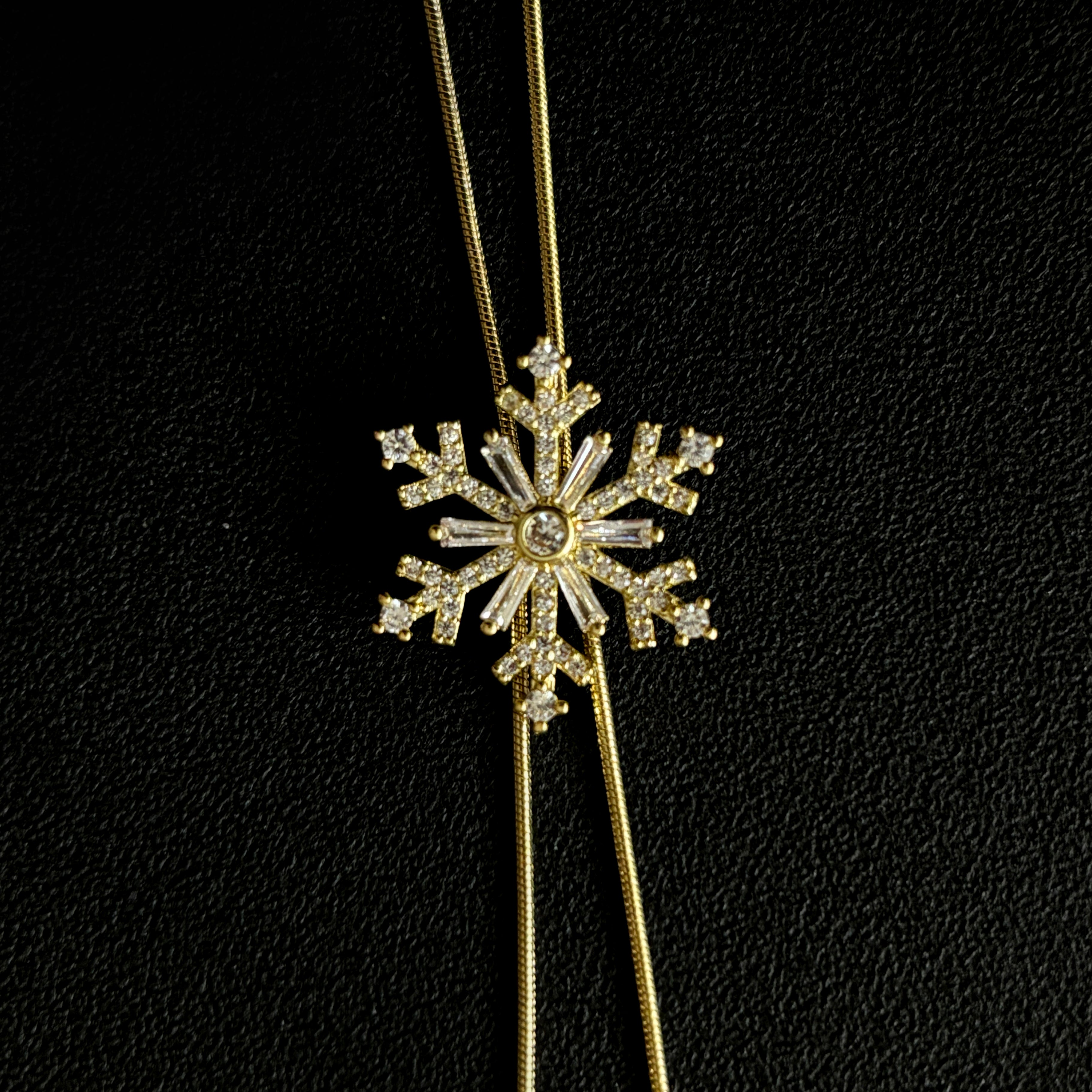 Snowflake Y-Necklace